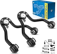 Vista 107 de PHILTOP Kit de suspensión ajustable de elevación de 1-6 pulgadas, 4 piezas de brazos de control superiores e inferiores delanteros compatibles