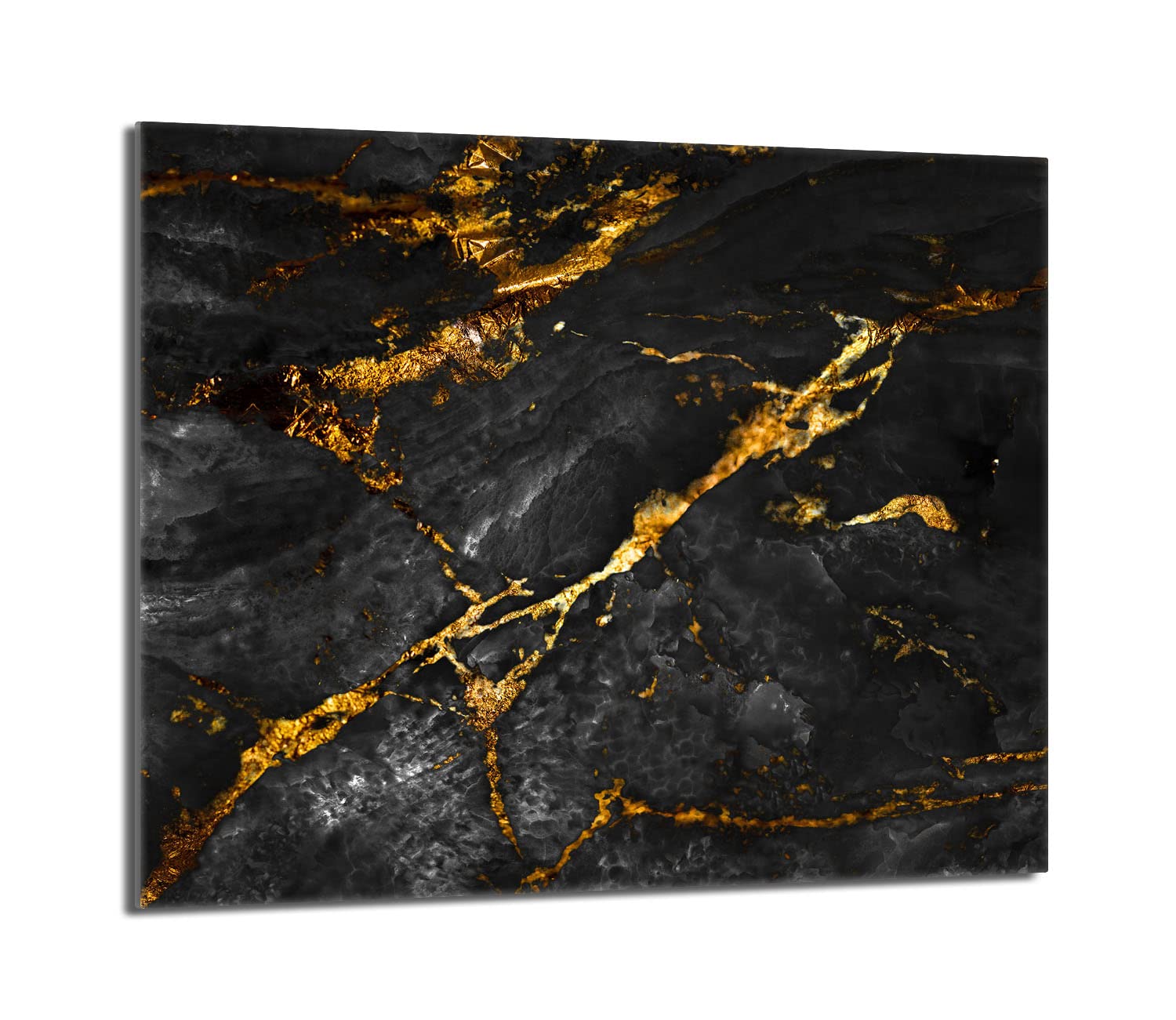 Placa protectora de vitrocerámica 60 x 52 cm 1 pieza cocina eléctrica universal para inducción protección contra salpicaduras tabla de cortar de vidrio templado como decoración, MÁRMOL