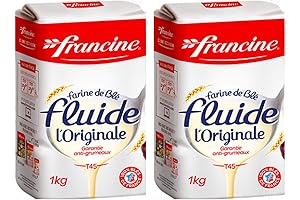 Francine French Farine de Blé T45 Fluid Wheat Flour (2x1kg)