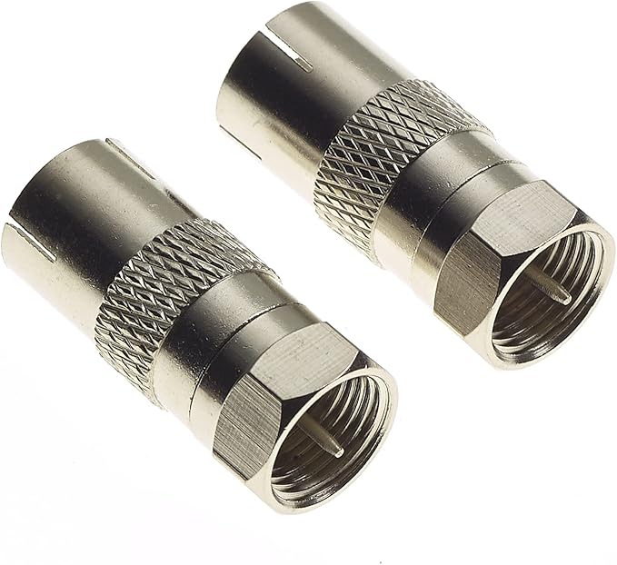 TV Aerial Connector To F Connector For TV And Radio FType Male Plug