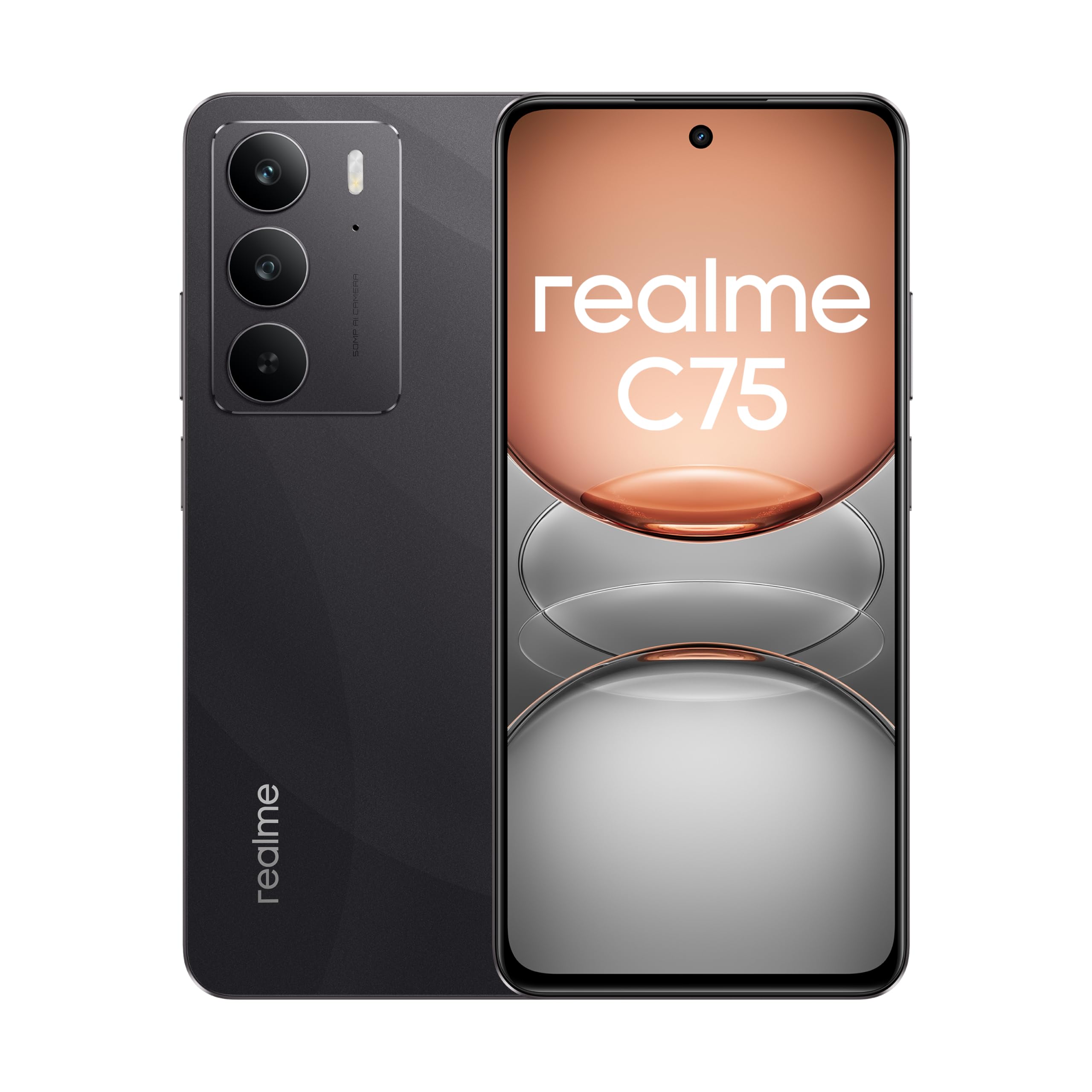 realme C75 Smartphone, Dual SIM, 8GB RAM + 256GB Storage, 6000mAh