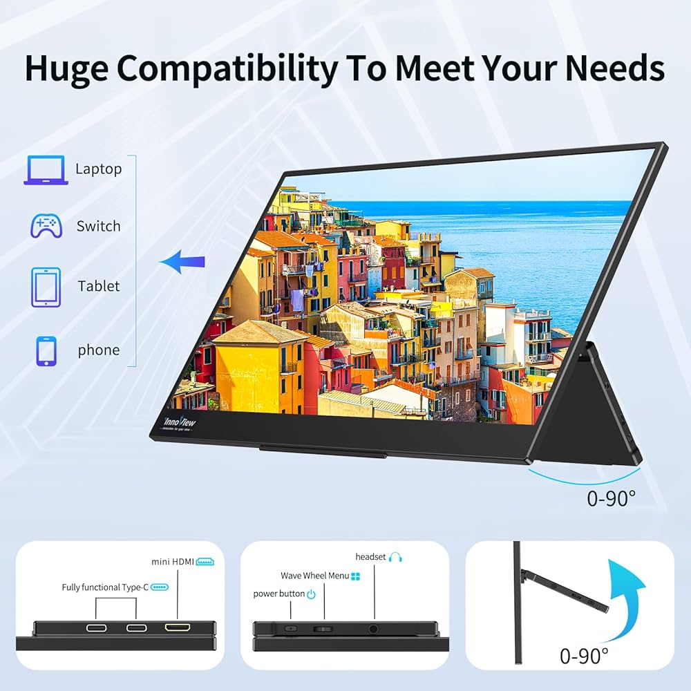 その他 InnoView 15.6 Portable Monitor Amazon.com: InnoView 15.6 Inch Portable Monitor IPS HDR 1080