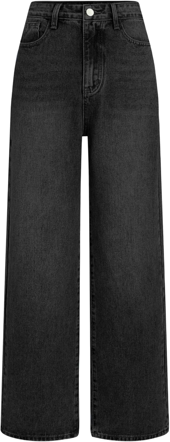 CIDER Wide Leg Jeans for Women High Waisted Denim Pants Boyfriend Jeans Trendy Casual Summer Bottom