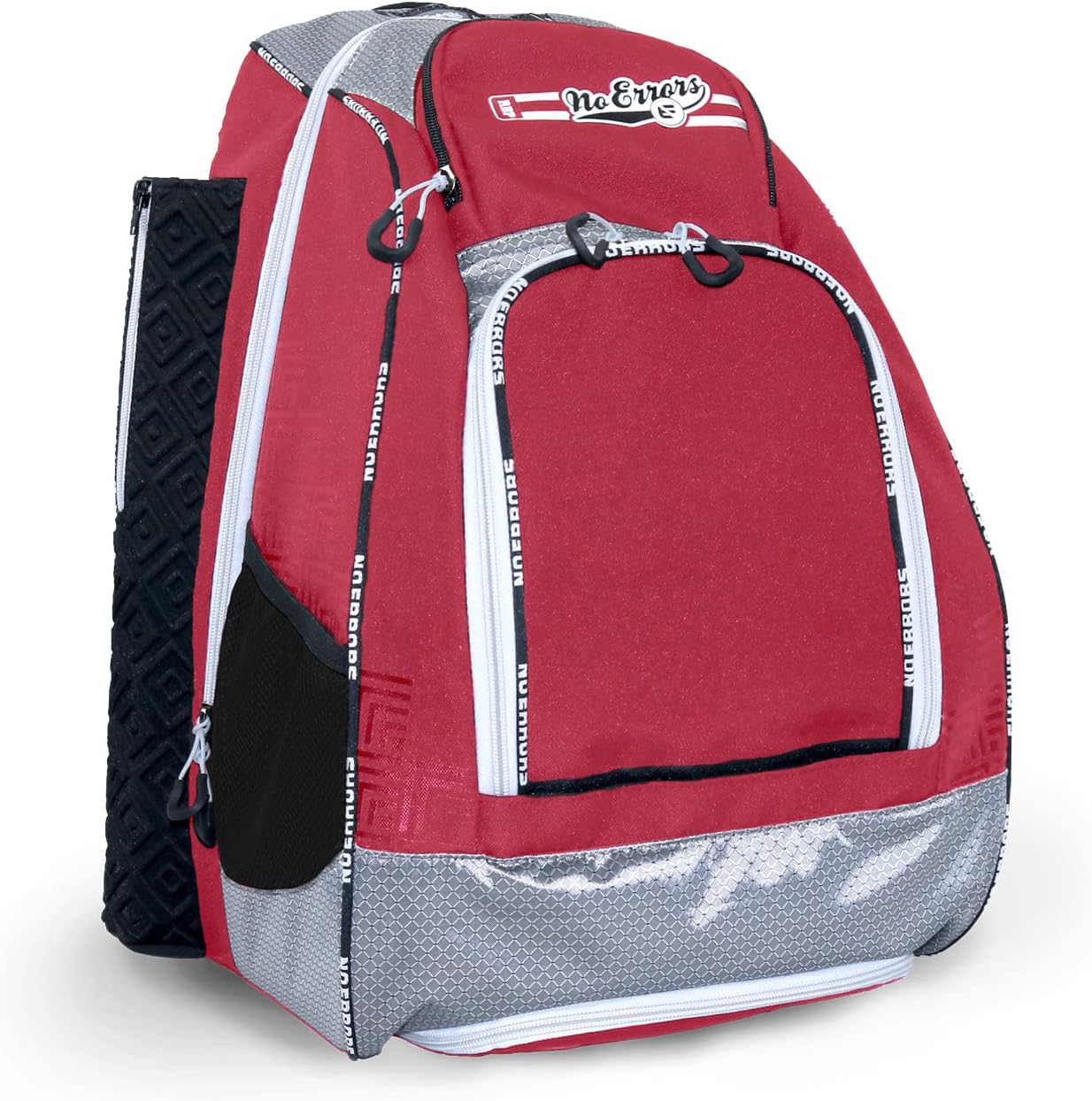 No Errors Sports RBP Rookie Baseball and Softball Backpack - Youth Baseball and Softball Bat Bag with Fence Hooks - Baseball and Softball Equipment Bag for Kids