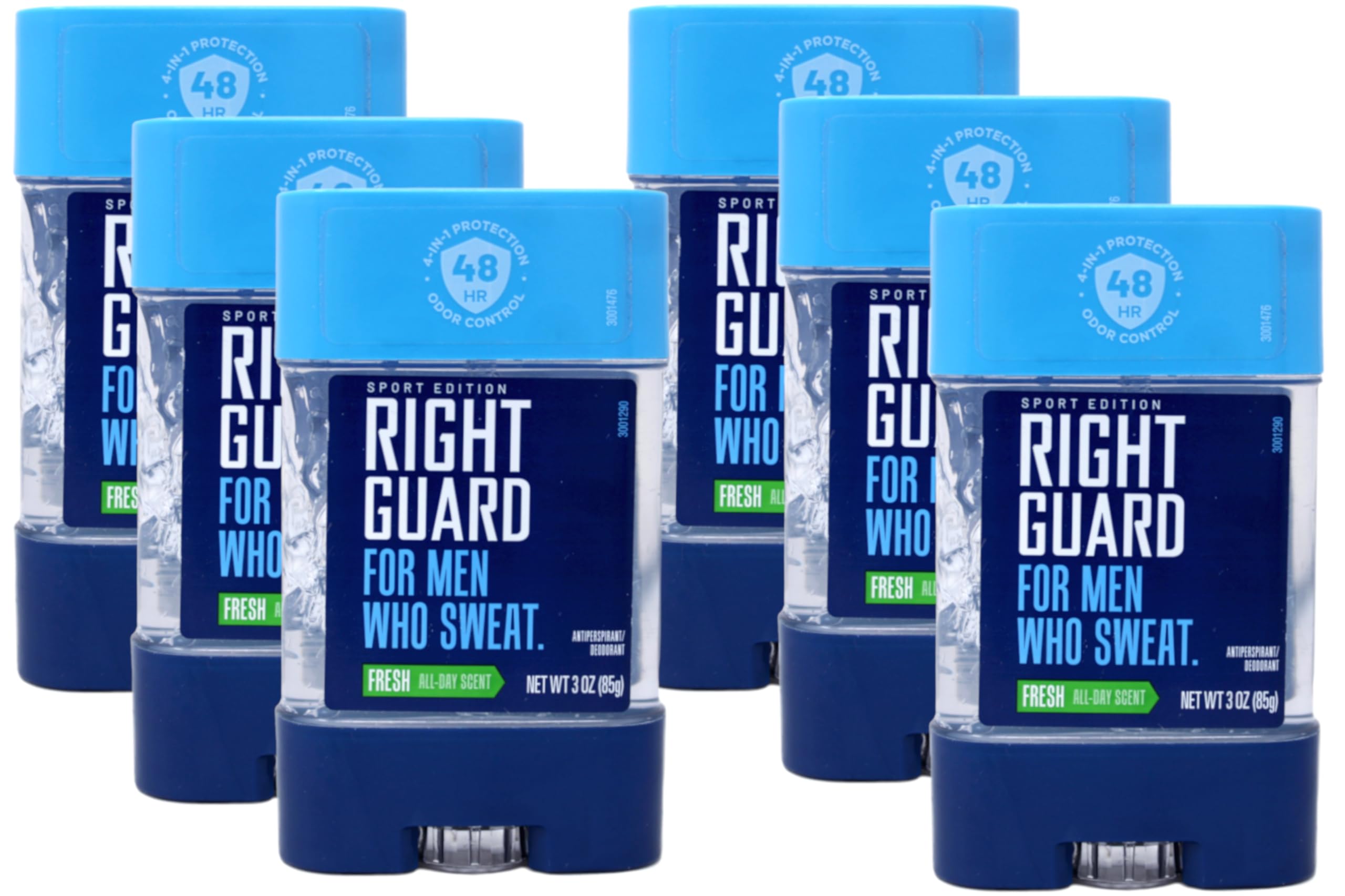 Sport Edition Antiperspirant & Deodorant Clear Gel, Fresh Scent, 3 oz (Pack of 6)