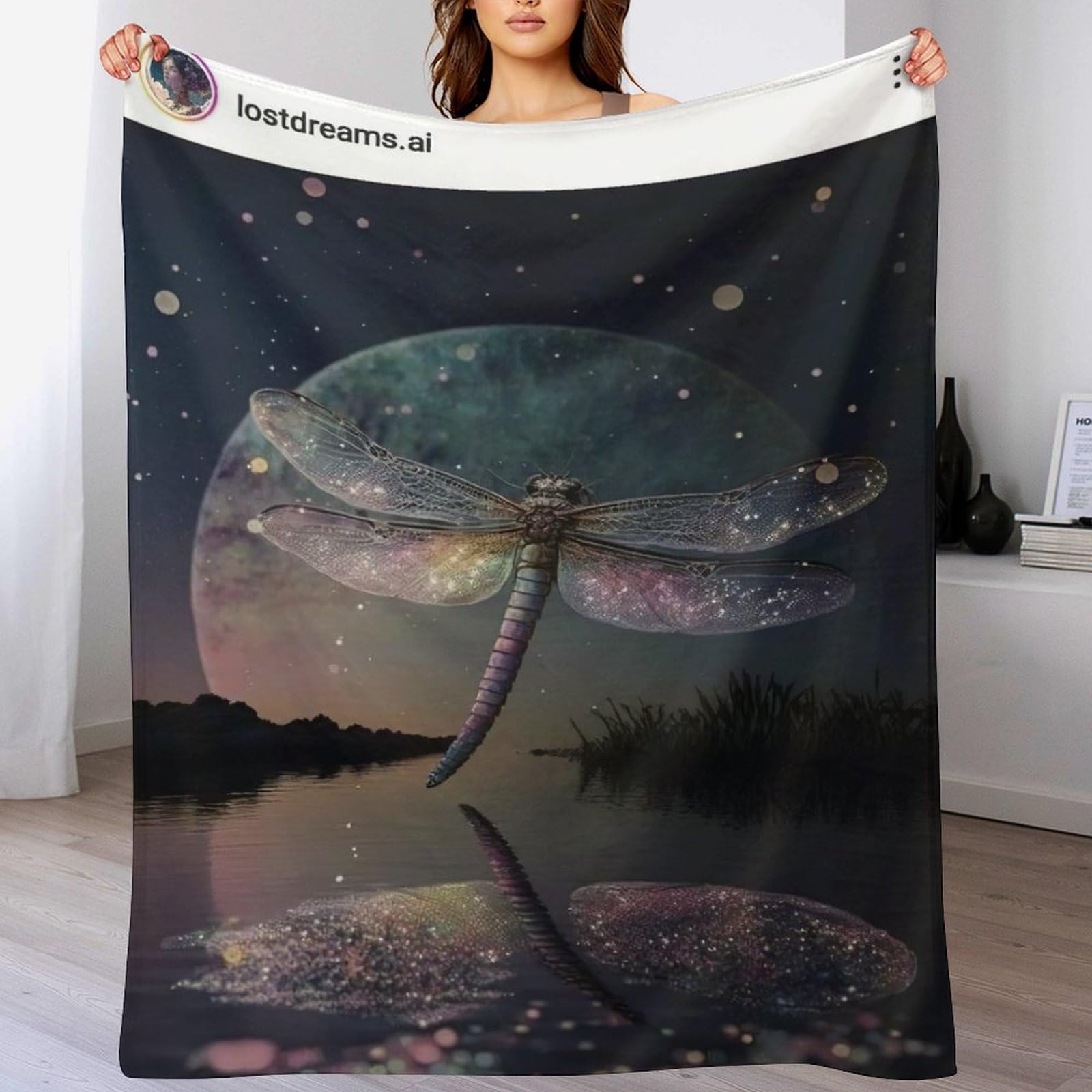 Couverture de lit libellule en flanelle douce pour des moments de tendresse en famille