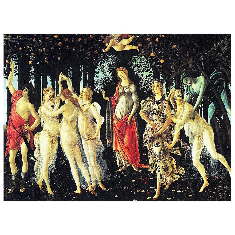 Legendarte - Cuadro Lienzo, Impresión Digital - La Primavera - Sandro Botticelli - Decoración Pared cm. 40x50