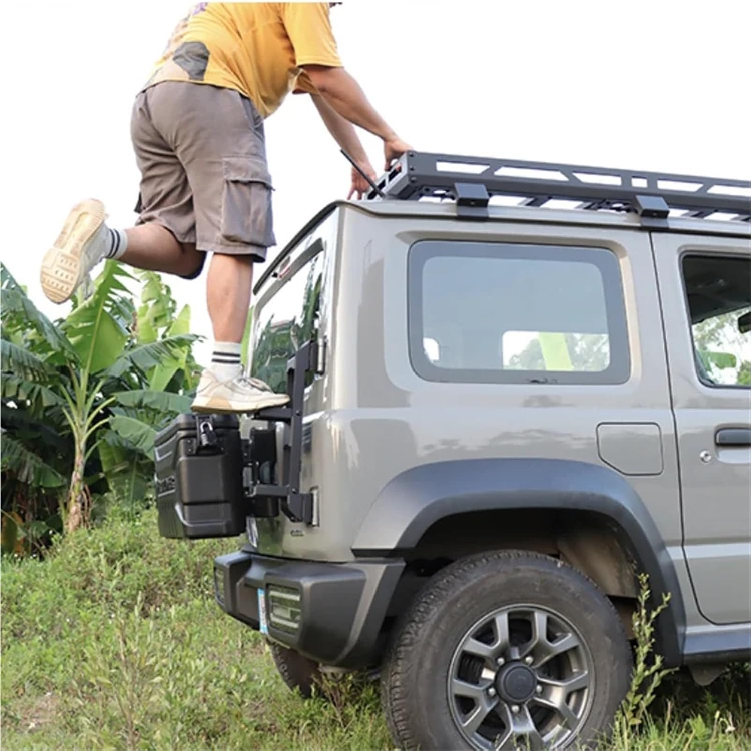 Tailgate Ladder Foot Pedal Peg Compatible with Suzuki Jimny JB64 Sierra JB74W 2019 2022