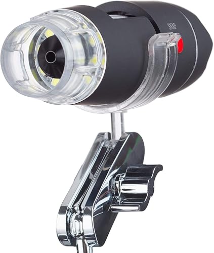 Miniatura 4 de Microscopio digital USB de 50-500X 8-LED con el conector Multi-USB OTG