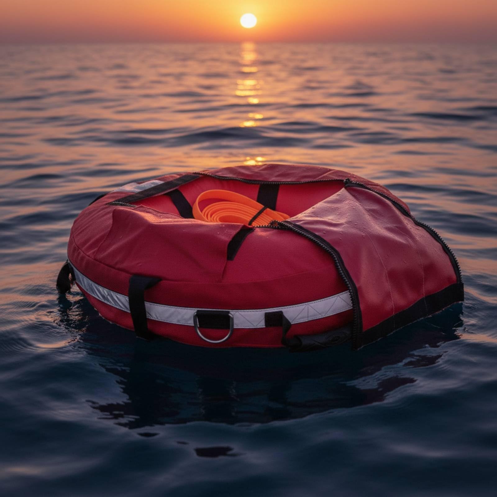 Flotante de Buceo Libre Ligera Inflable Anillos en D Equipo Acuático para Buceadores Libres