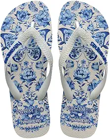 Chinelo Havaianas Farm Jardim de Porcelana