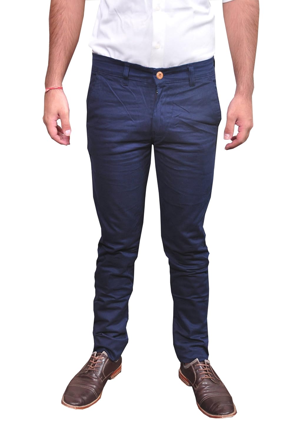 Lycra Formal Pant-Navy Blue at Amazon 