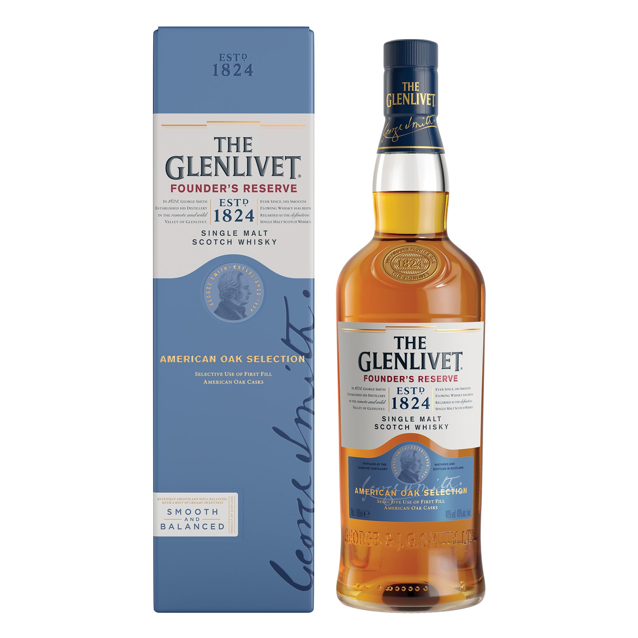 THE GLENLIVET Founder's Reserve Whisky Ecossais Single Malt - 40%, 70cl