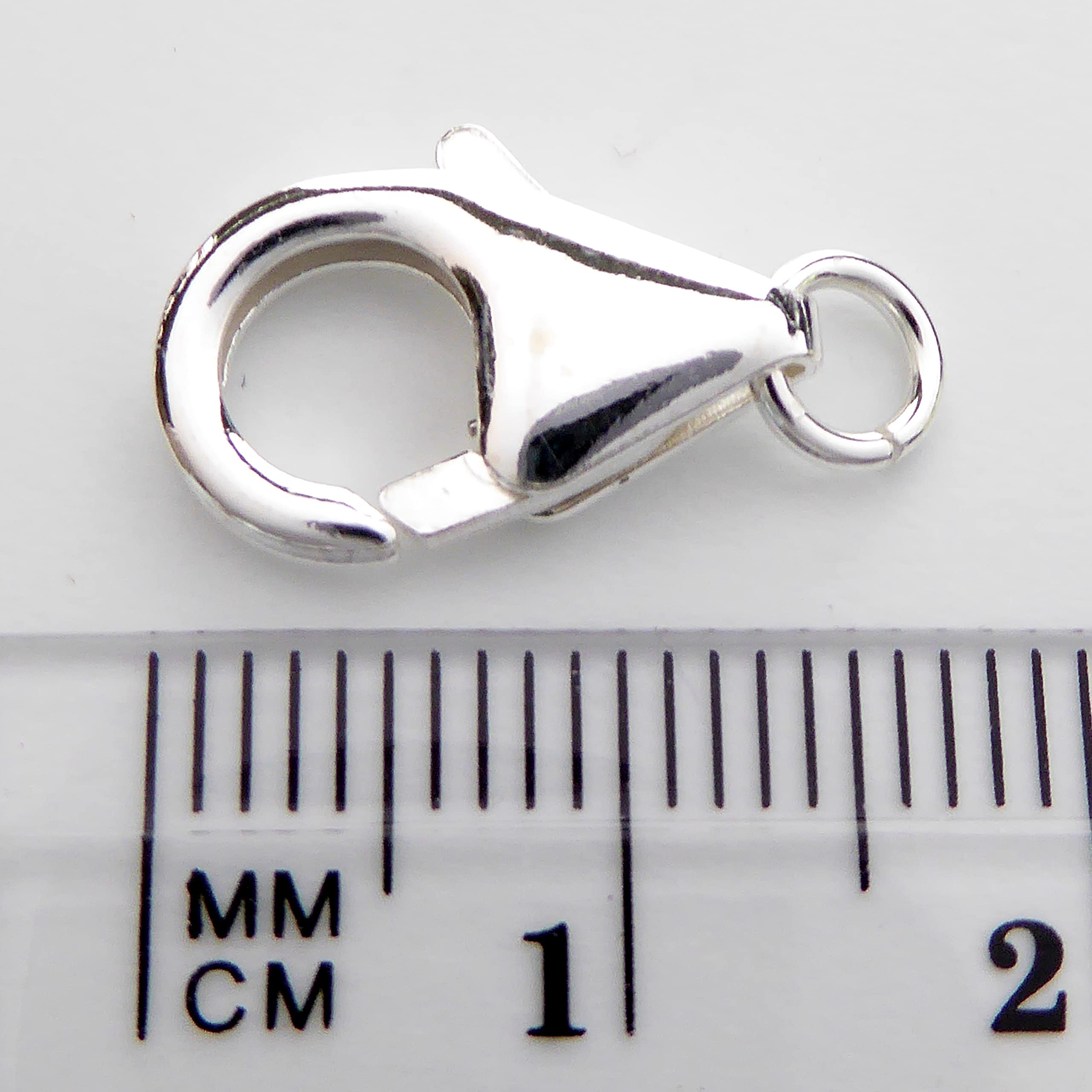 925 Silber Lobster Karabiner Clasps Karabinerhaken Verschluss 14m Ring offen (8)