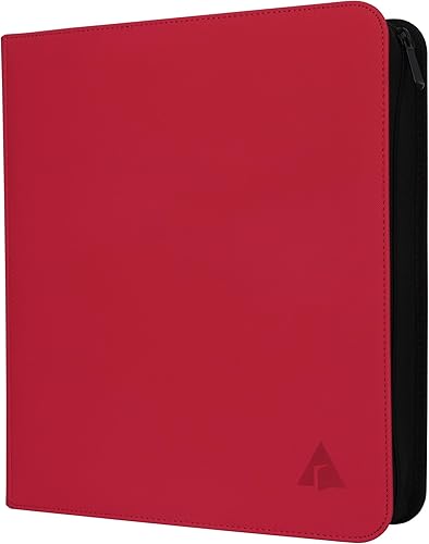 Miniatura 12 de Rayvol Carpeta de tarjetas intercambiables, 9 bolsillos para 1404 tarjetas, tarjetero de metal con anillo en D con 78 páginas transparentes de doble