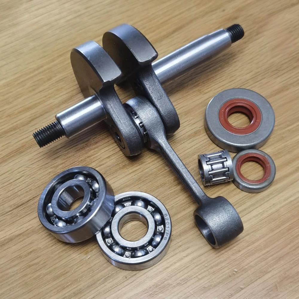 Cigüeñal FS220 con cojinete y retenes de Aceite, Compatible desbrozadoras FS180, FS280(Crankshaft Set)