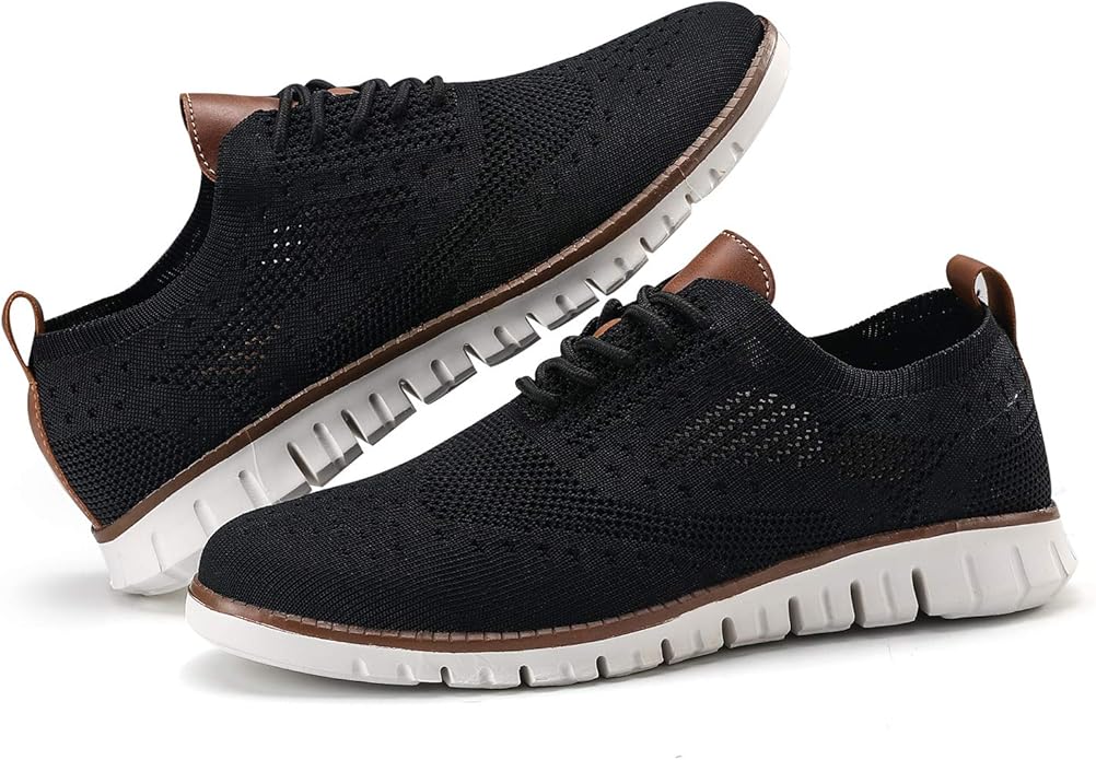 Men's Mesh Oxford Breathable Walking Shoes Casual Lightweight Lace up
