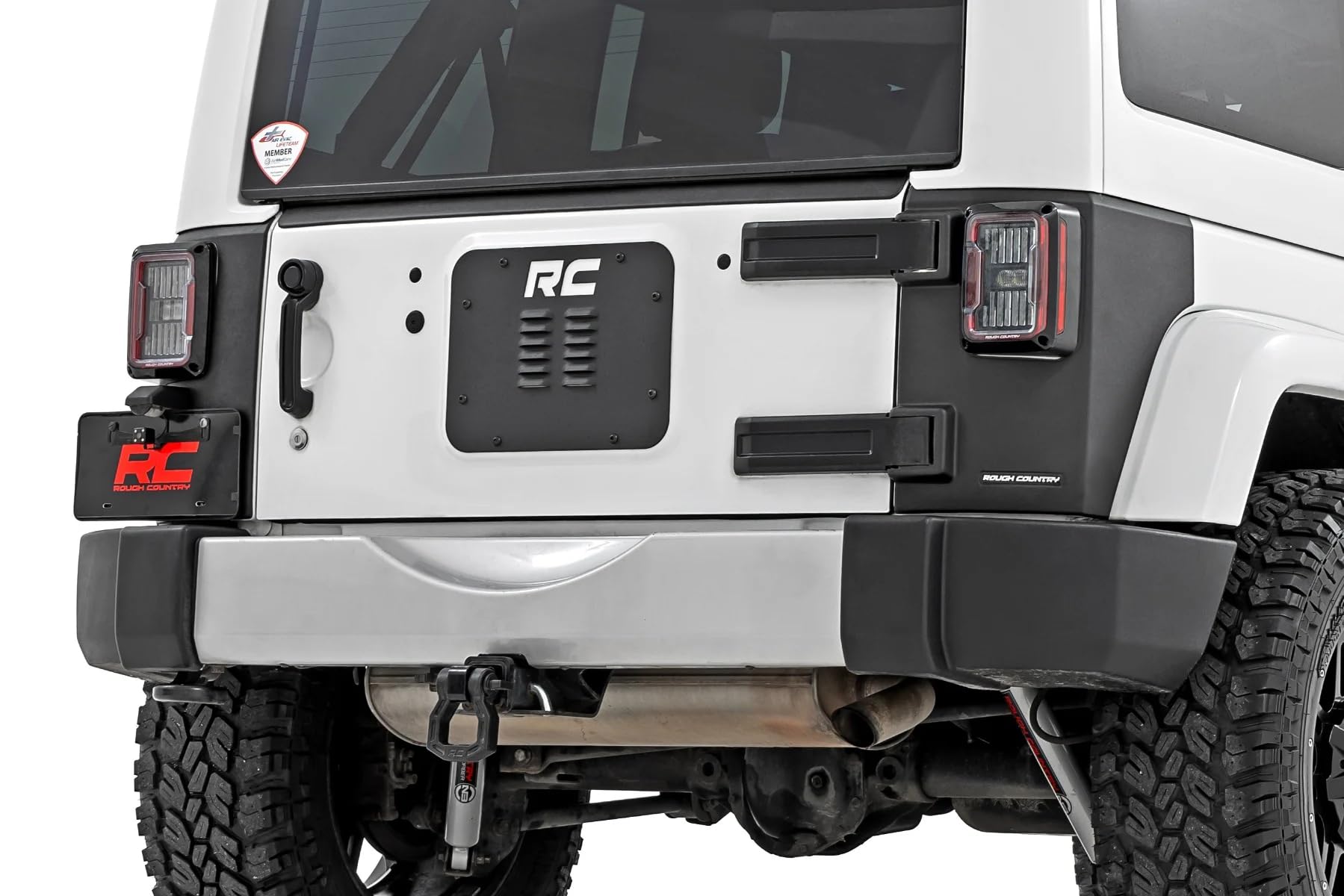 Rough Country Rear Corner Panels Trail Cladding for Jeep Wrangler JK/Unlimited (2007-2018) - UV-Resistant, High-Density Thermoplastic, Easy Install