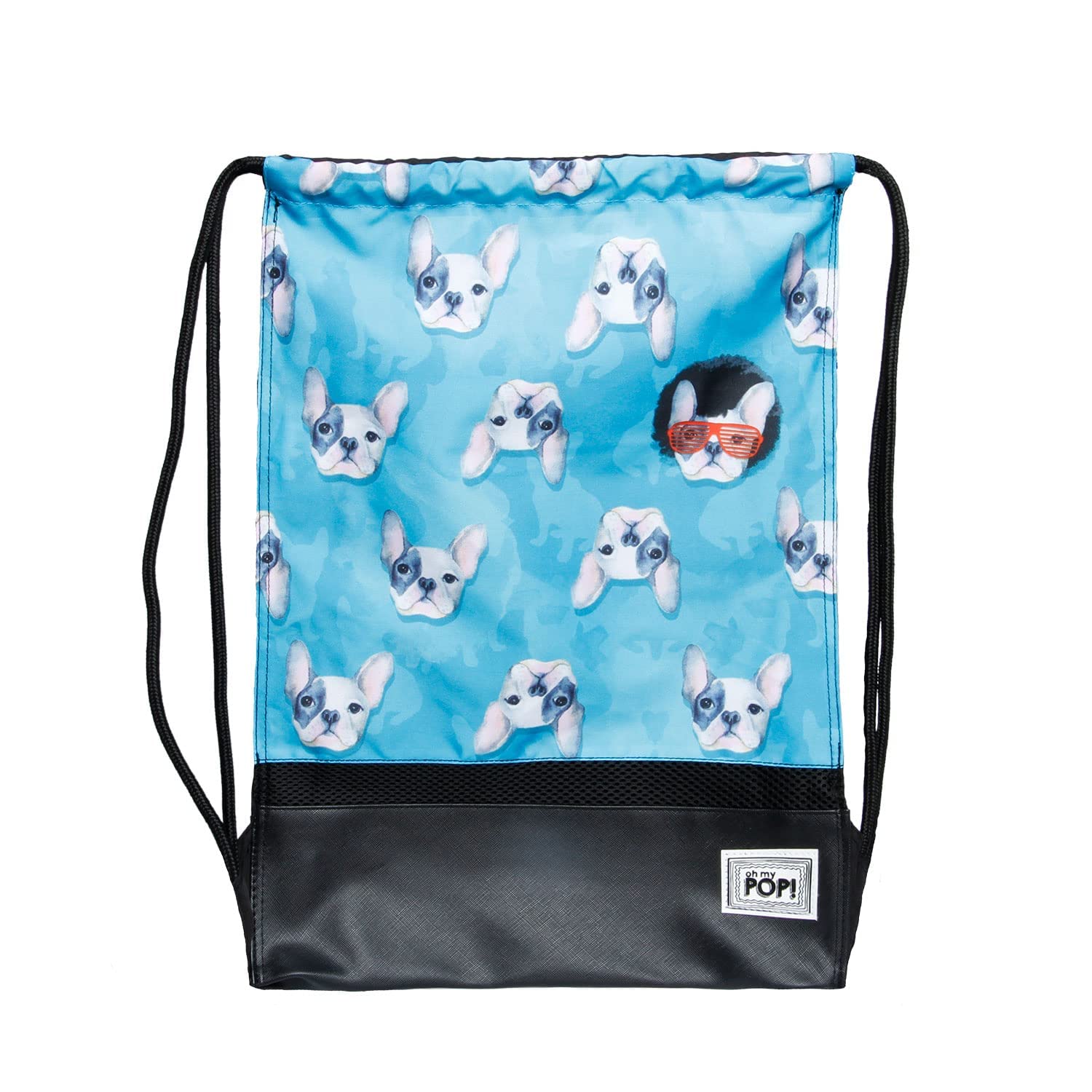 Oh My Pop! Doggy-Saco de Cuerdas Storm, Azul, 34 x 49 cm
