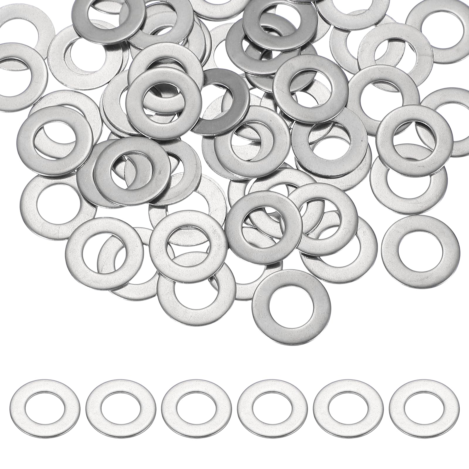PATIKIL M10 x 20mm Metal Screw Washers Set, 66Pcs 304 Stainless Steel Flat Washers for Screws Bolts Factories Home Outdoor Projects