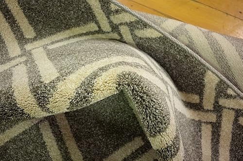 Miniatura 14 de Unique Loom Trellis Collection - Alfombra geométrica moderna gris (3 pies 3 pulgadas x 5 pies 3 pulgadas)