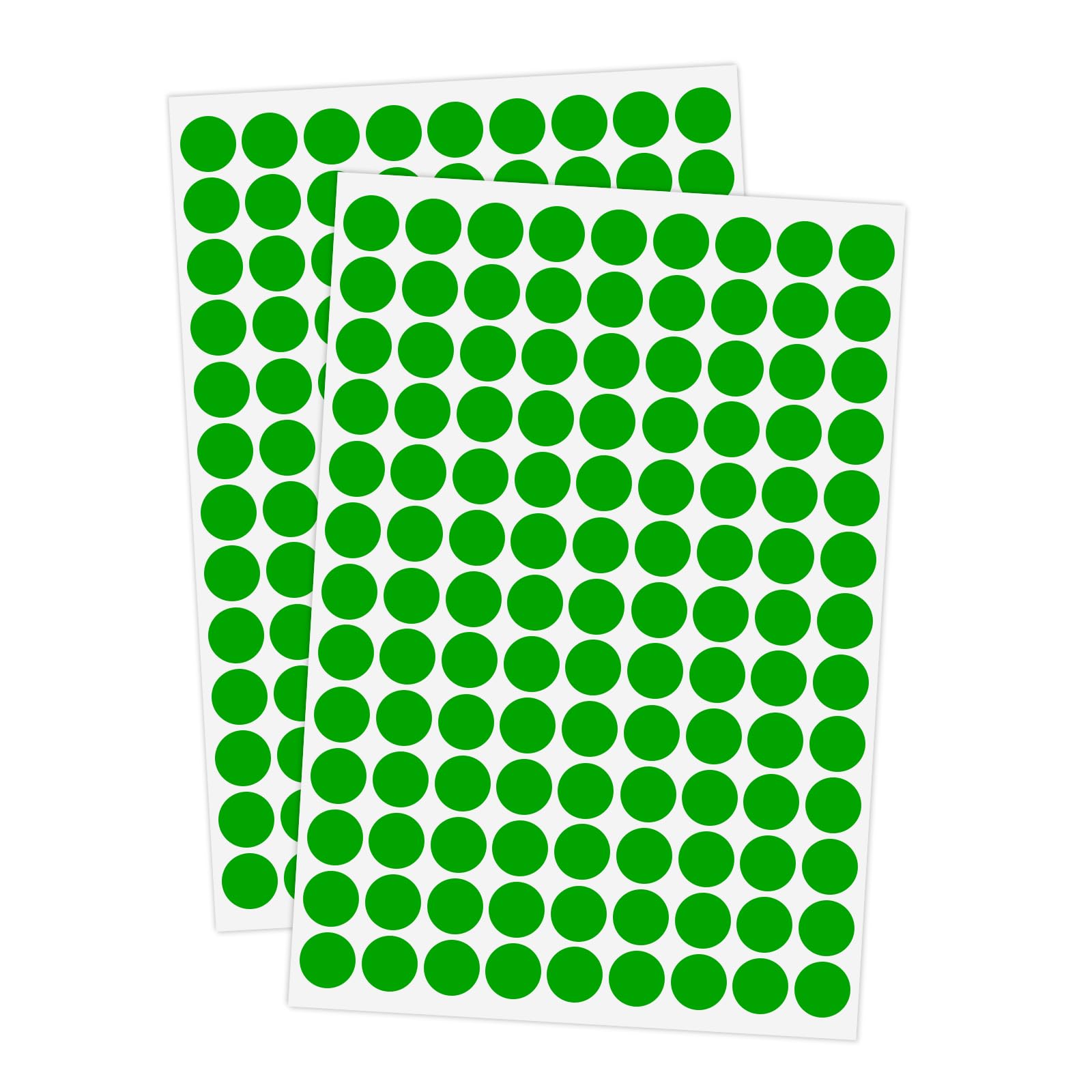 Ouzoustate 2340 PCS Green Circle Dot Stickers 1/2" Round Yard Garage Sale Price Stickers Colored Coding Labels