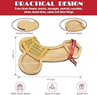 Vista 2 de Tabla de aperitivo, tabla de quesos extra grande, tableros de charcutería, platos de madera maciza, divertidos platos de queso para inauguración