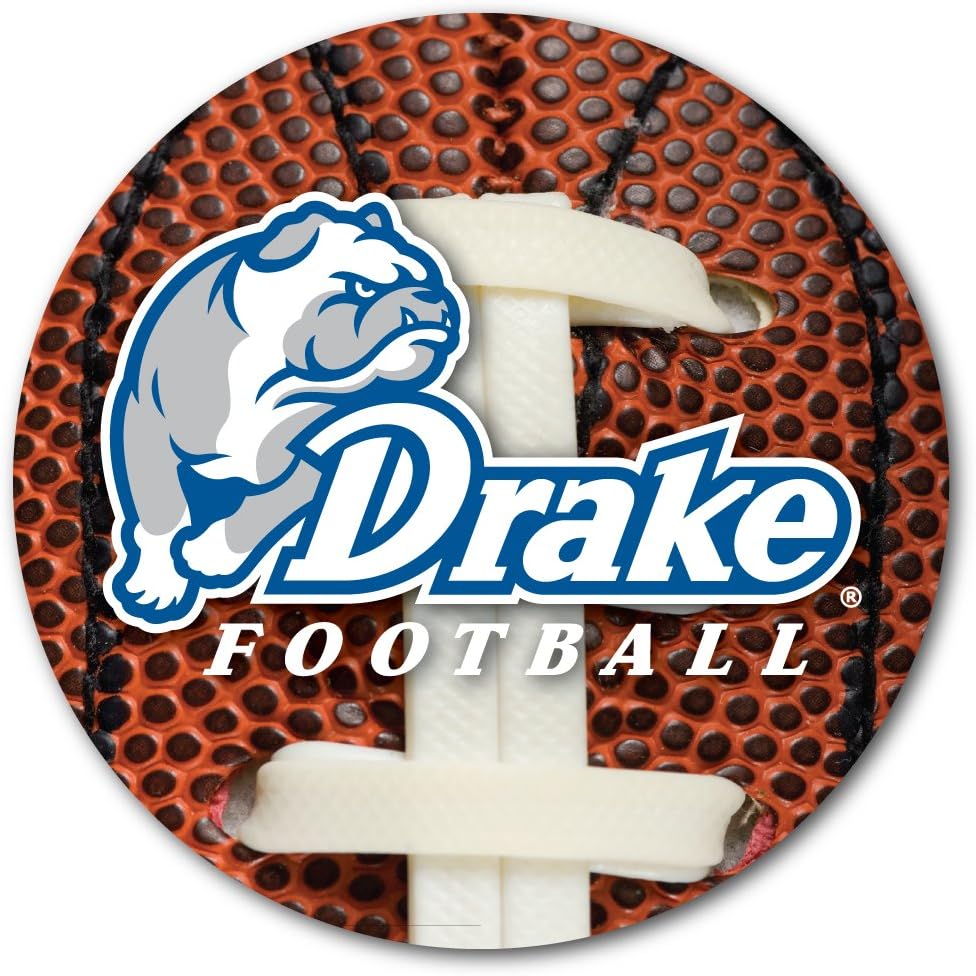 VictoryStore Coasters - Drake University Coaster Set, Football Design, Set of 4