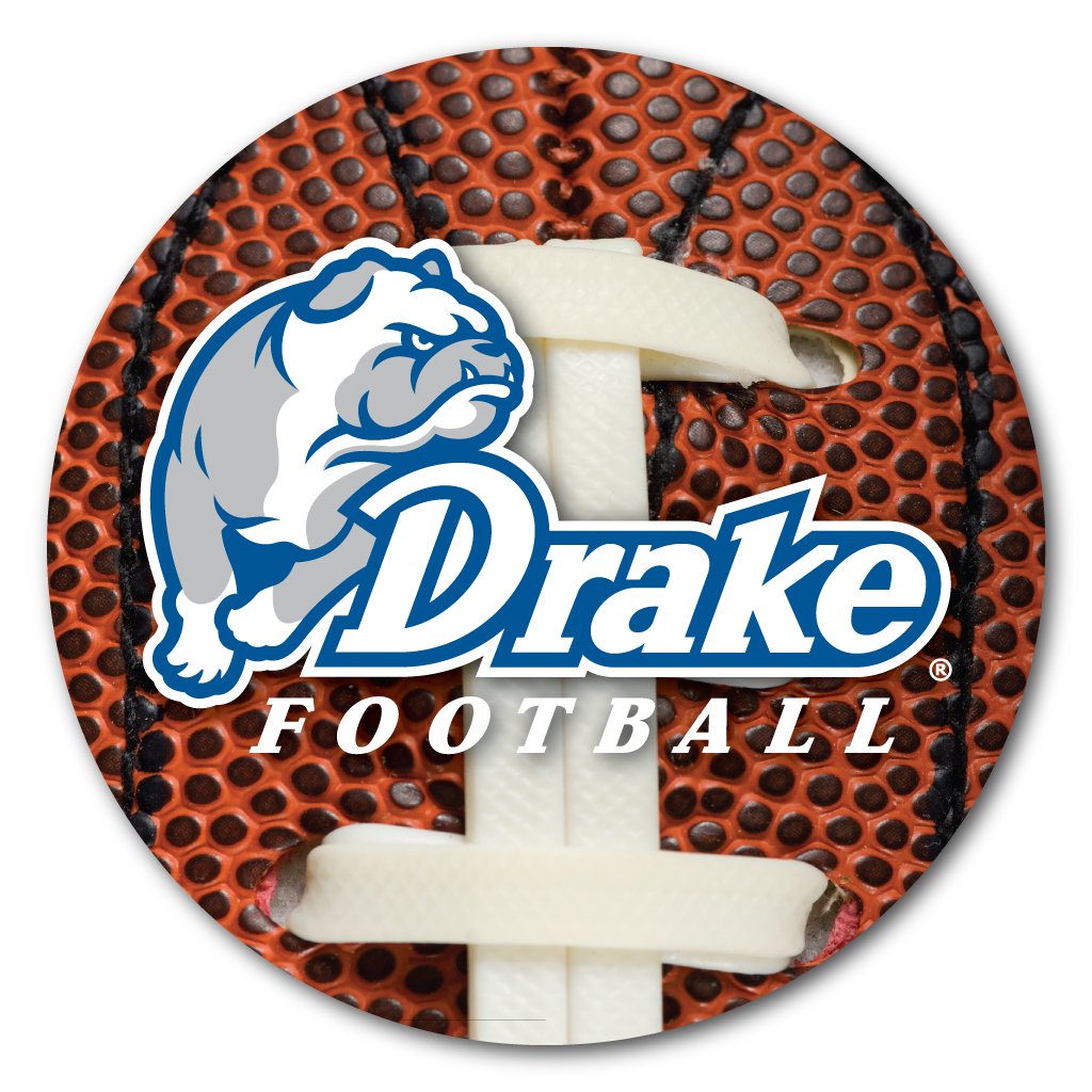 VictoryStore Coasters - Drake University Coaster Set, Football Design, Set of 4
