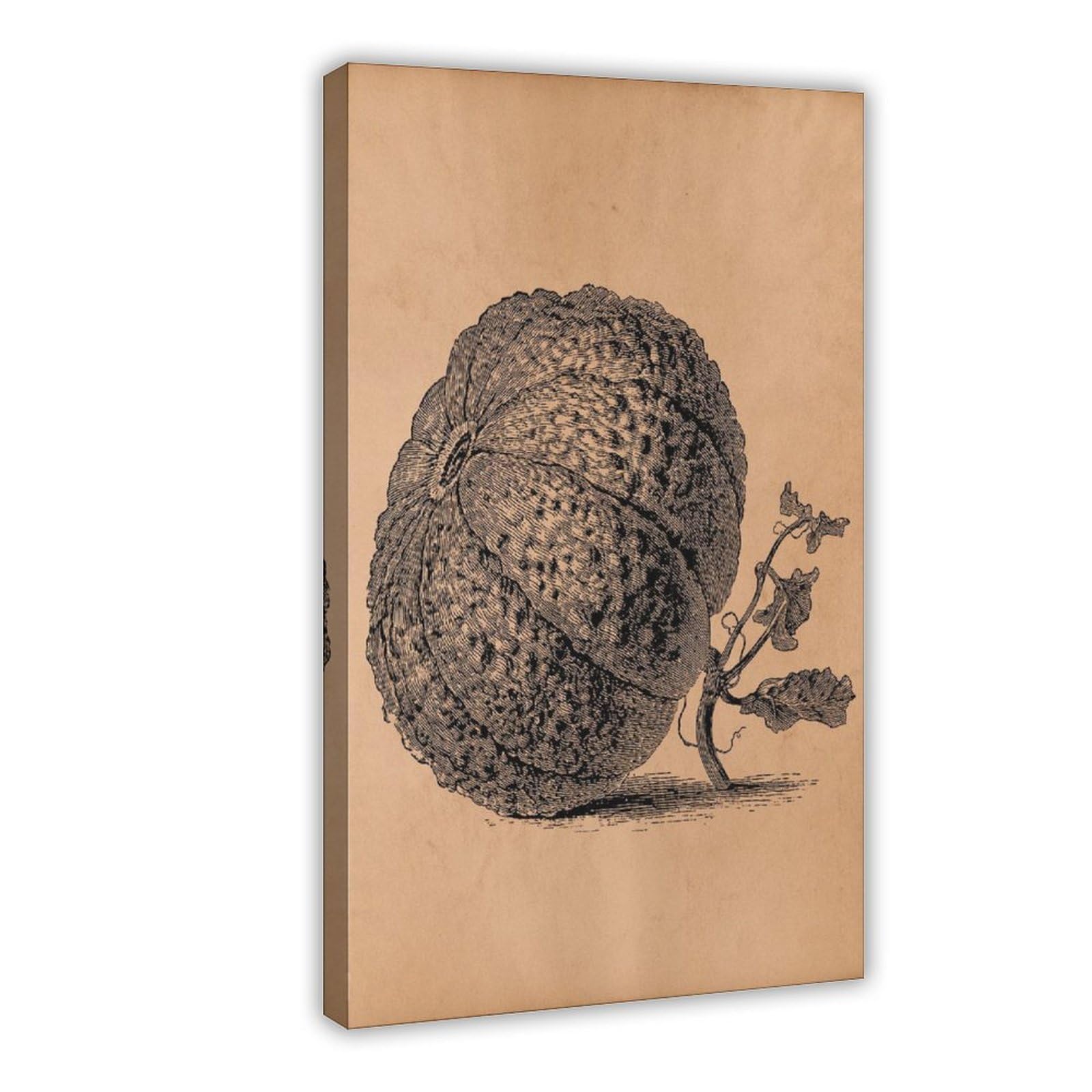 HOHHMY Cantaloupe Melon Canvas Poster for Office Decor Gift
