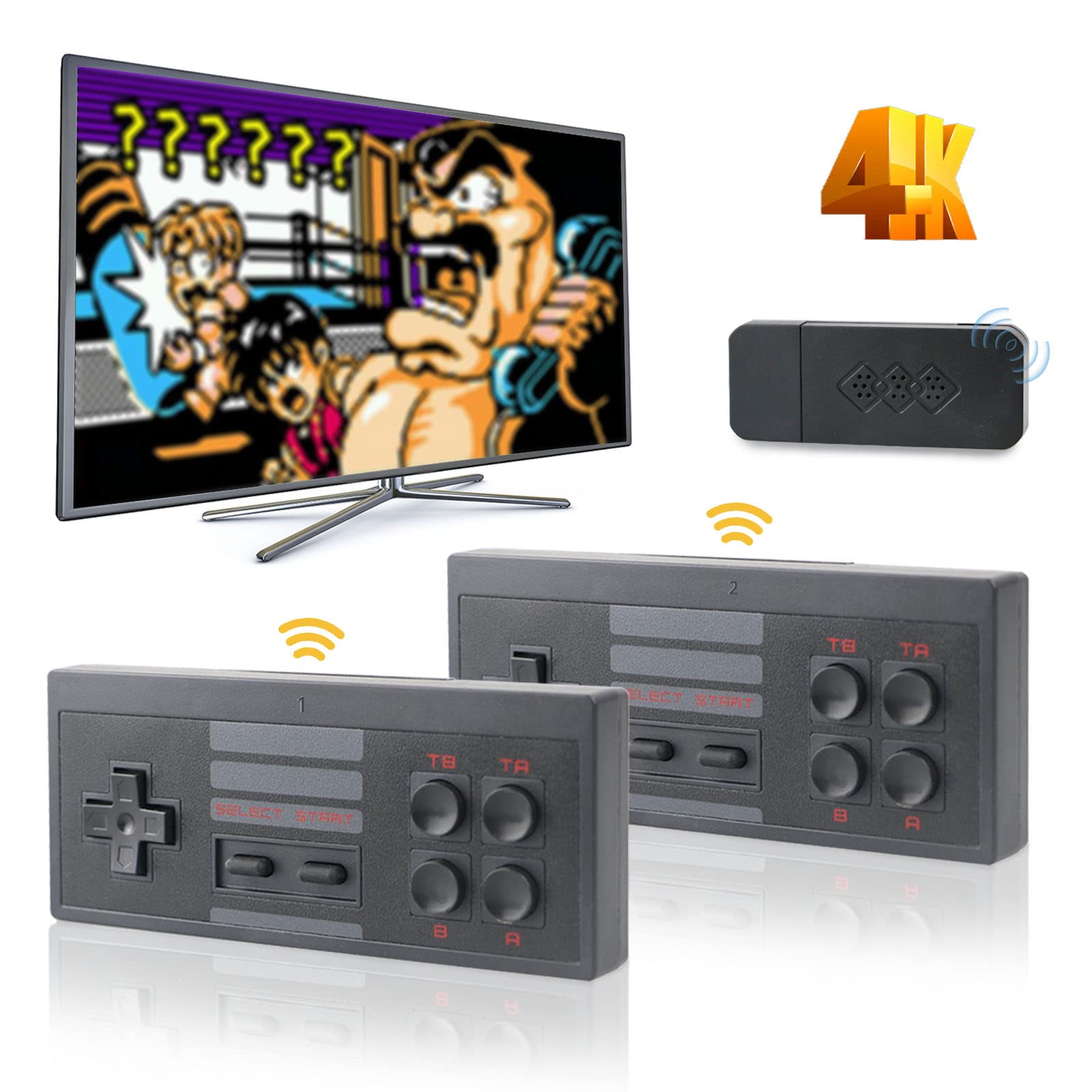 Amazm Mini Retro Classic Game Console, Plug & Play Wireless TV Video Game Console 4K HDMI Built-in 620 Classic Video Games Handheld Retro Gamepad Controller, TV Game Box Controller for 2 Players (B0CLBMW852) Amazon Price History, Amazon Price Tracker