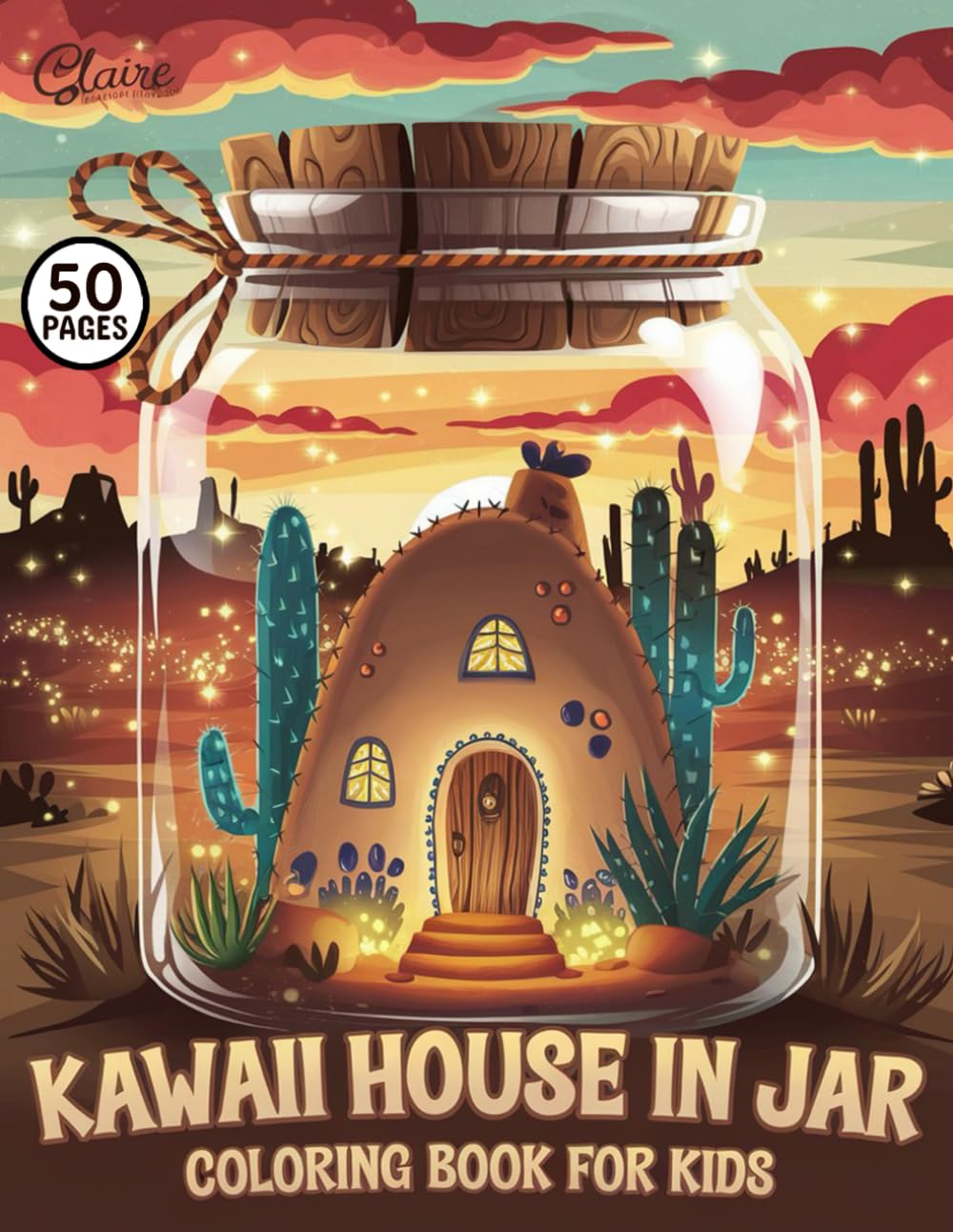 Kawaii House in Jar Coloring Book For Kids: A Fun and Relaxing Coloring Adventure with Cute Tiny Houses in Jars, Magical Scenes, and Cozy Designs for Kids