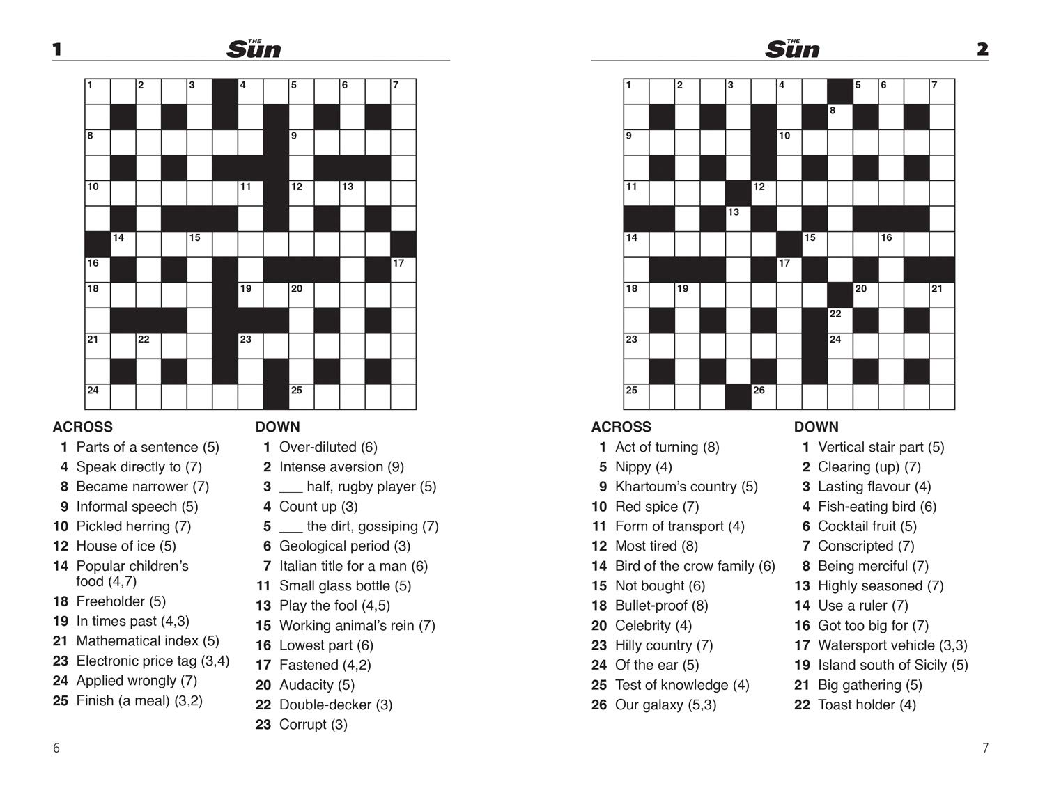 The Sun Quick Crossword Book 6: 200 fun crosswords from ...