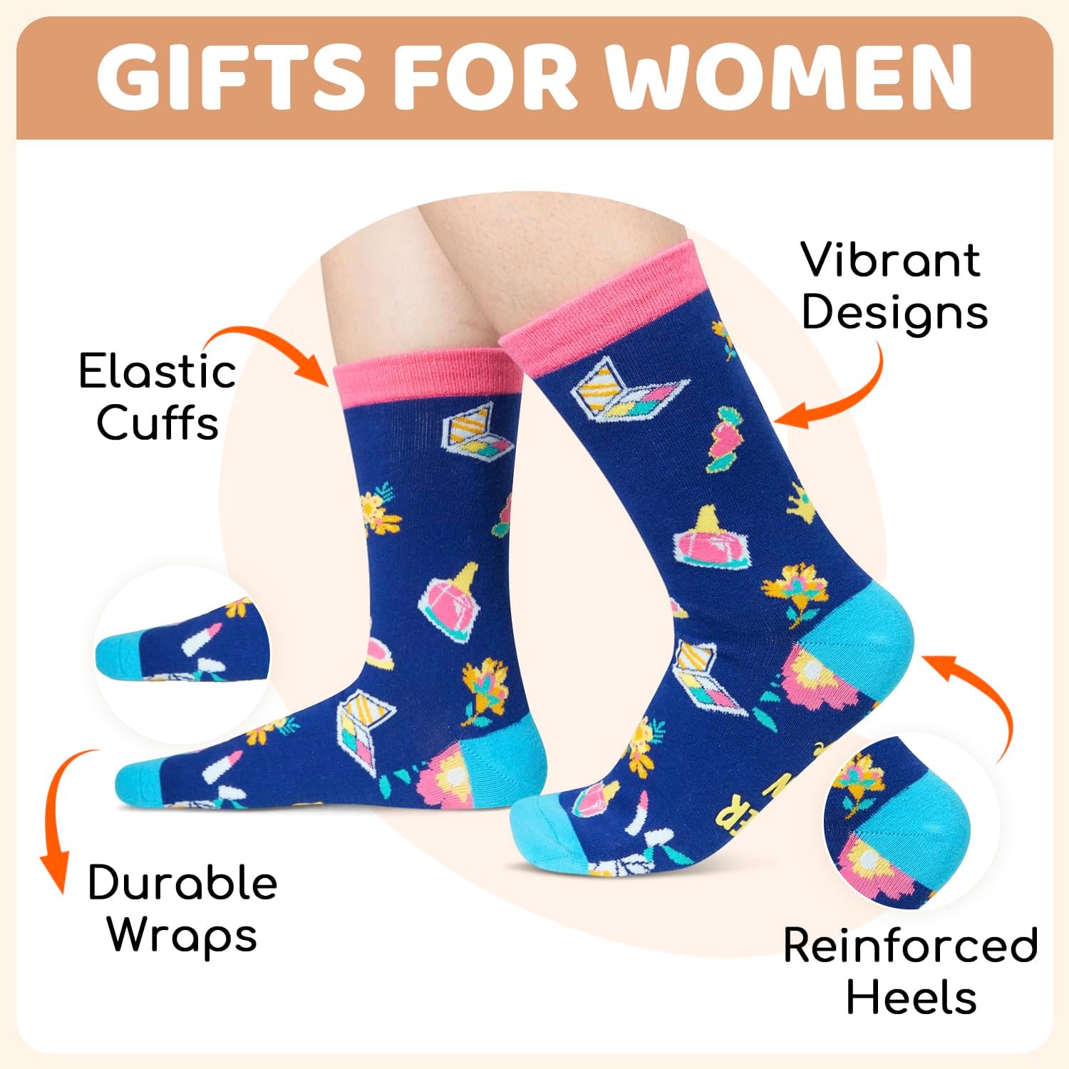 Zmart Mothers Day Socks - Daughter Siste Mother in Law Gifts, Mom Nana Aunt Socks - Image 3