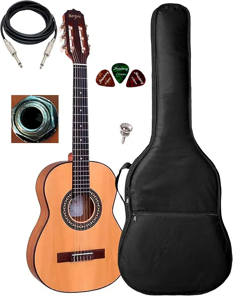 KIT Violão Eletroacústico Rozini Rx205 + Capa Luxo