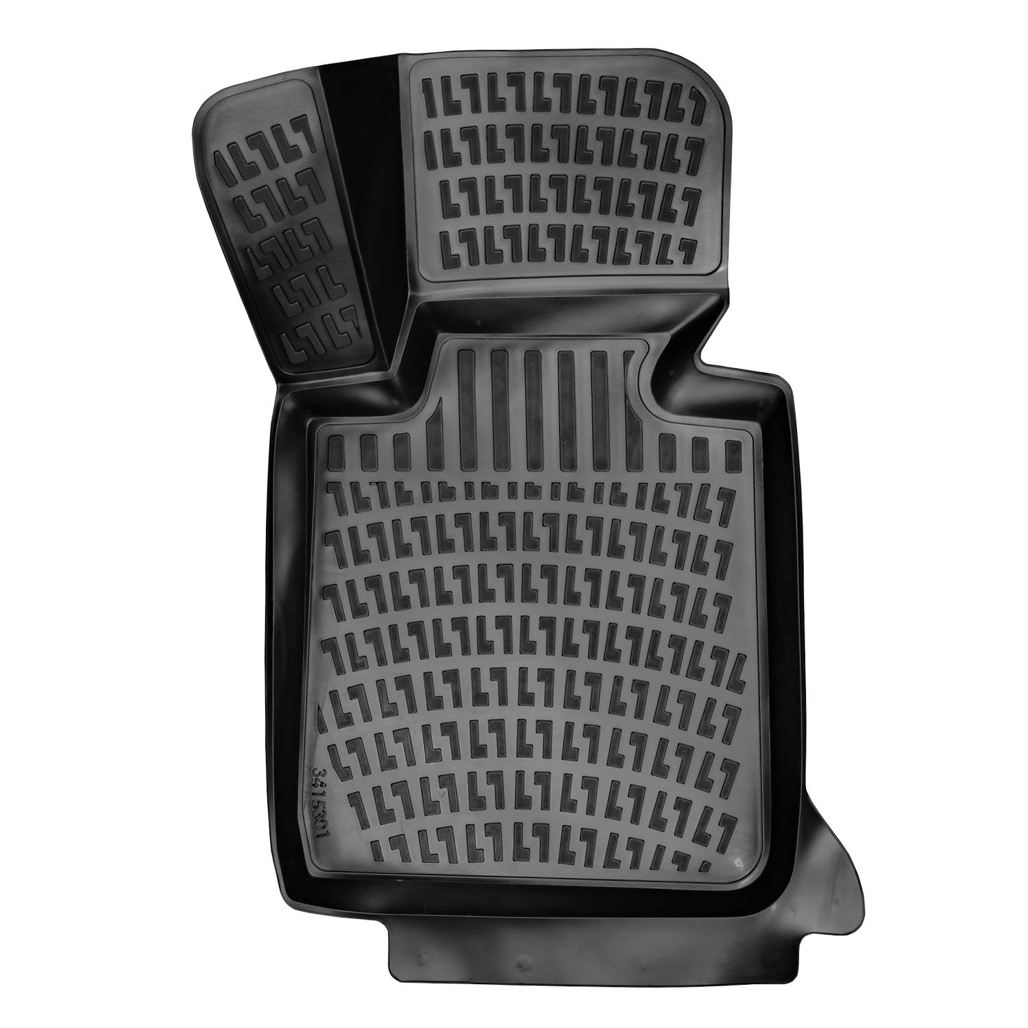 Trimak Perfecte 3D kofferbakmat, compatibel met Mercedes-Benz B-Klasse W 247 2018-2026, kofferbakvloer, beschermmat, auto-accessoires, antislipmat, randbescherming, TPE, rubber, duurzaam, zwart