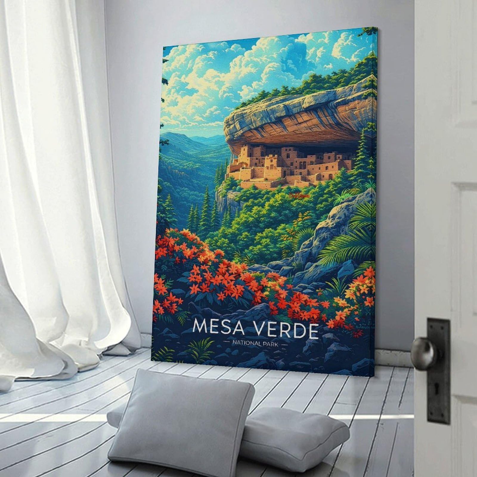 Junmoney Mesa Verde National Park (2) Wall Picture Print, 16x24inch(40x60cm), for Art Walls, Layered Displays Or Homes, Home Wall Art for Statement Displays