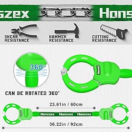 Honszex Scooter Lock, Scooter Locks Anti Theft, 36.22inch Colorful Electric Scooter Handcuff Lock, Bike Locks High Security with Key, Accessories for E Scooter, E Bike