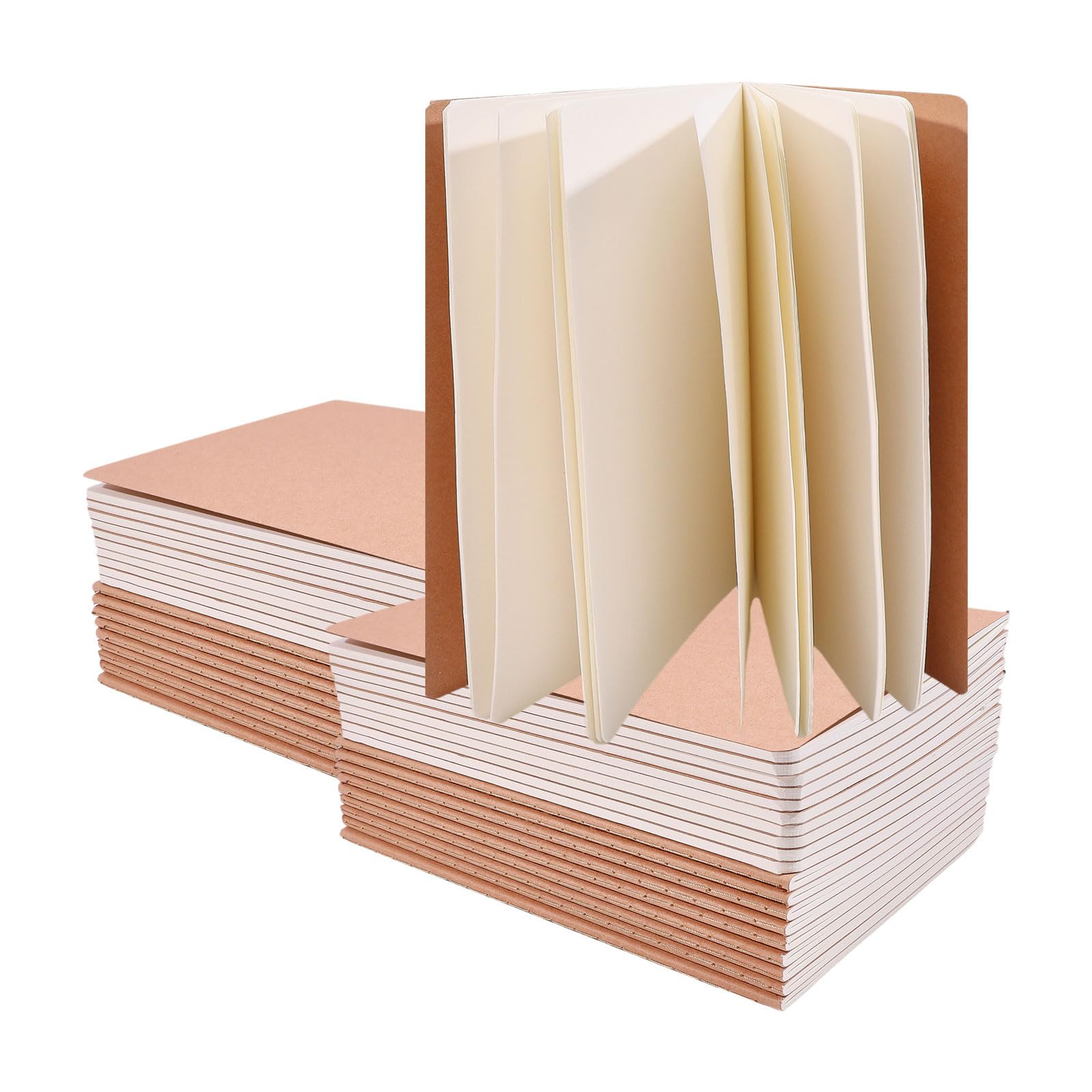 GLOBLELAND 30 Stück A5 Peru Notizbuch 50 Blatt 100 Seiten 8x5 Zoll Rechteckig Unliniert Dickes Papier Für Bürobedarf Zeichnen Schreiben