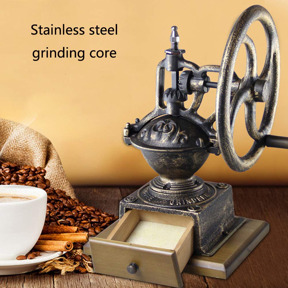 レトロ手動コーヒーグラインダー Amazon｜レトロ手動コーヒーグラインダー観覧車スタイル調節可能な