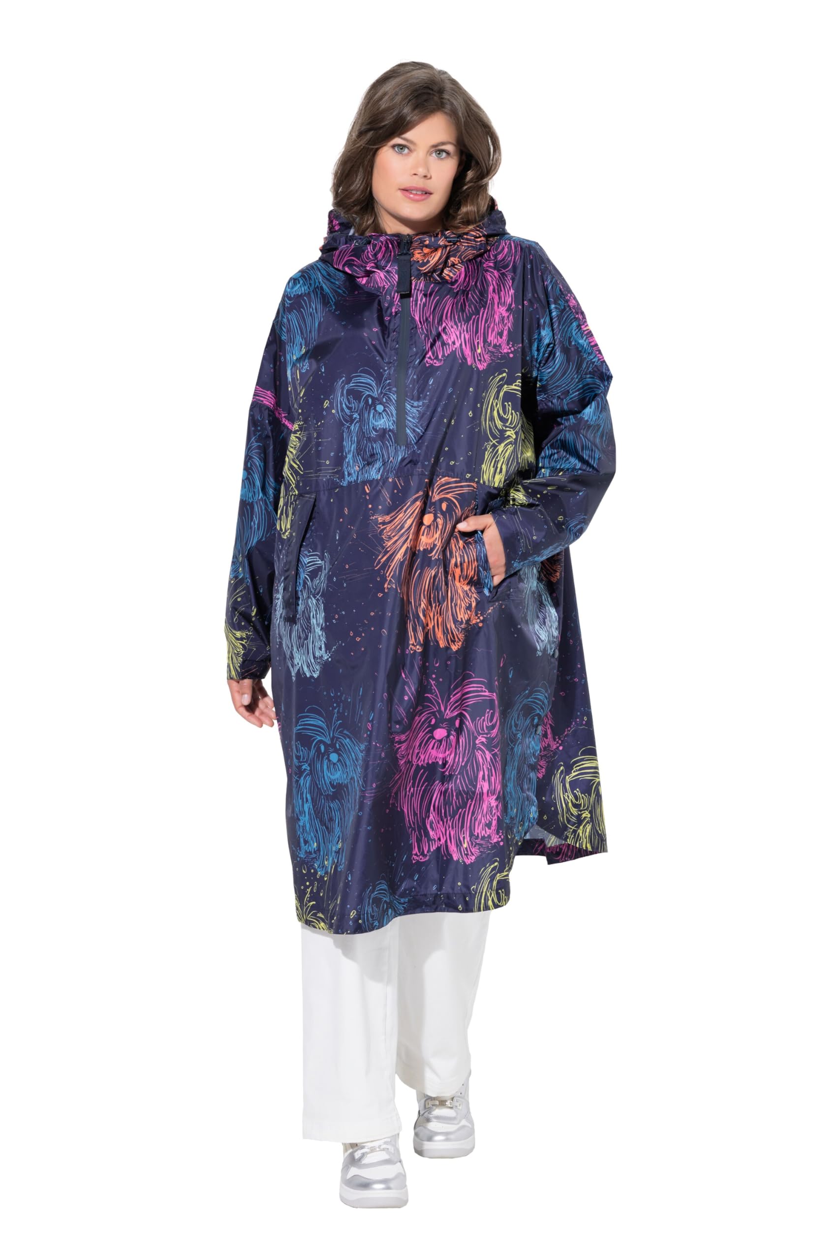 Laurasøn Funktions-Regencape, Unisex, Print, Kapuze 841281