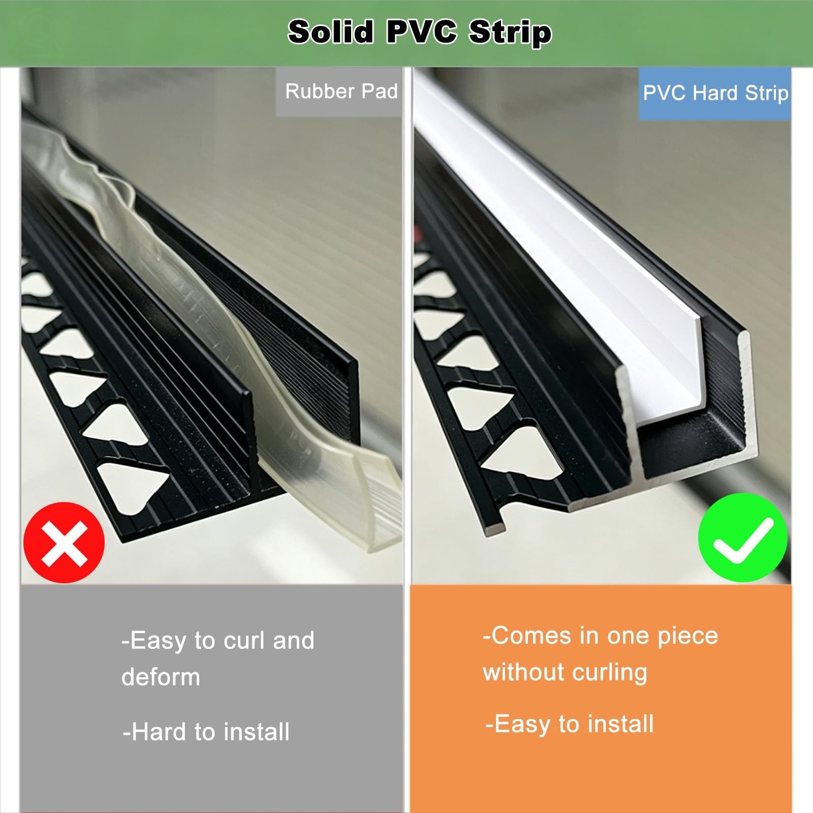 Perfil de aluminio tipo T para mampara de ducha con junta de PVC | Estructura sólida, perfil resistente al óxido e impermeable, canal de sujeción para el cristal(10mm Gray,150cm/59.1")