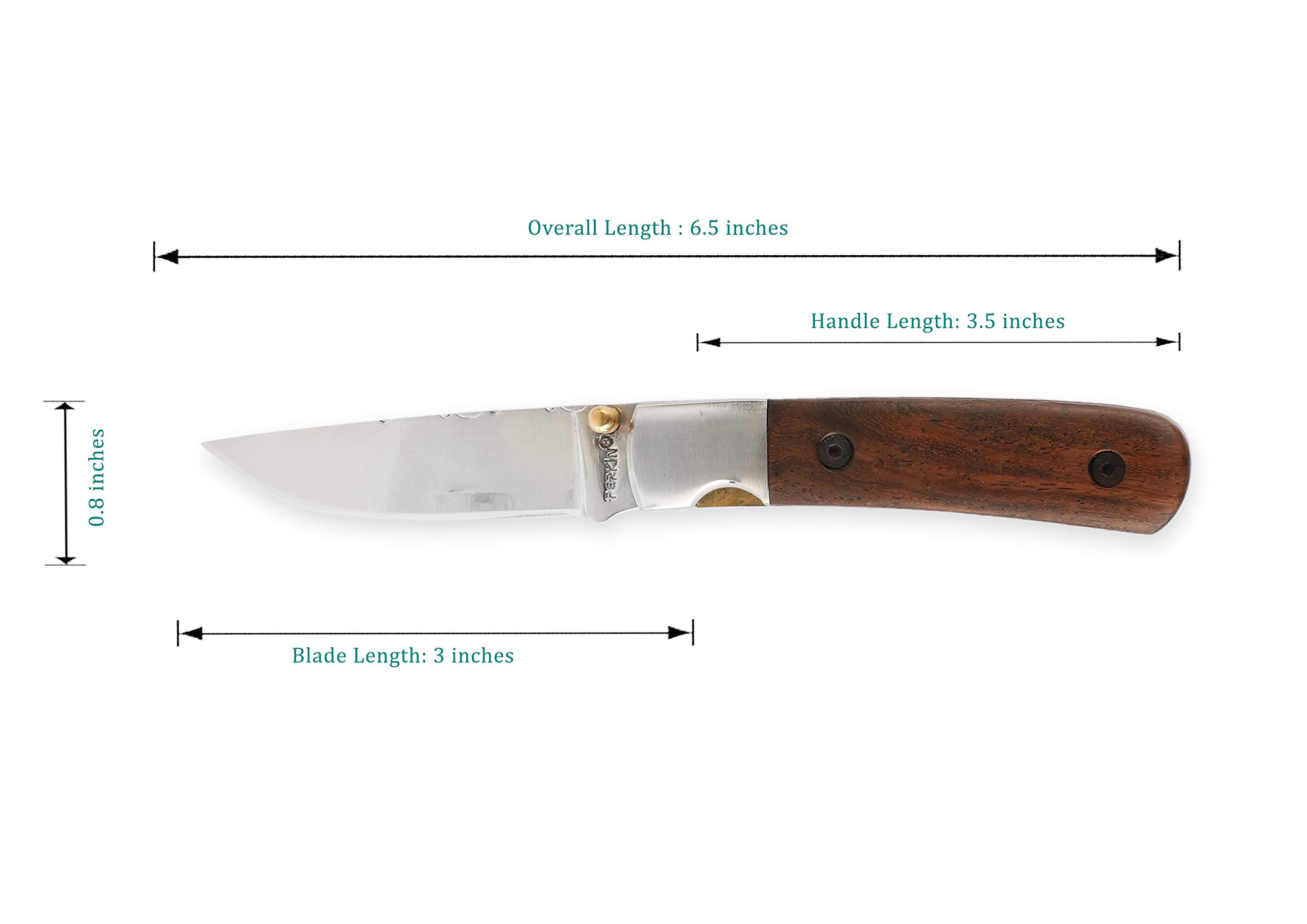 Perkin Cuchillo de Bolsillo de Supervivencia Cuchillo Plegable Cuchillo de Caza Camping al Aire Libre FN1920