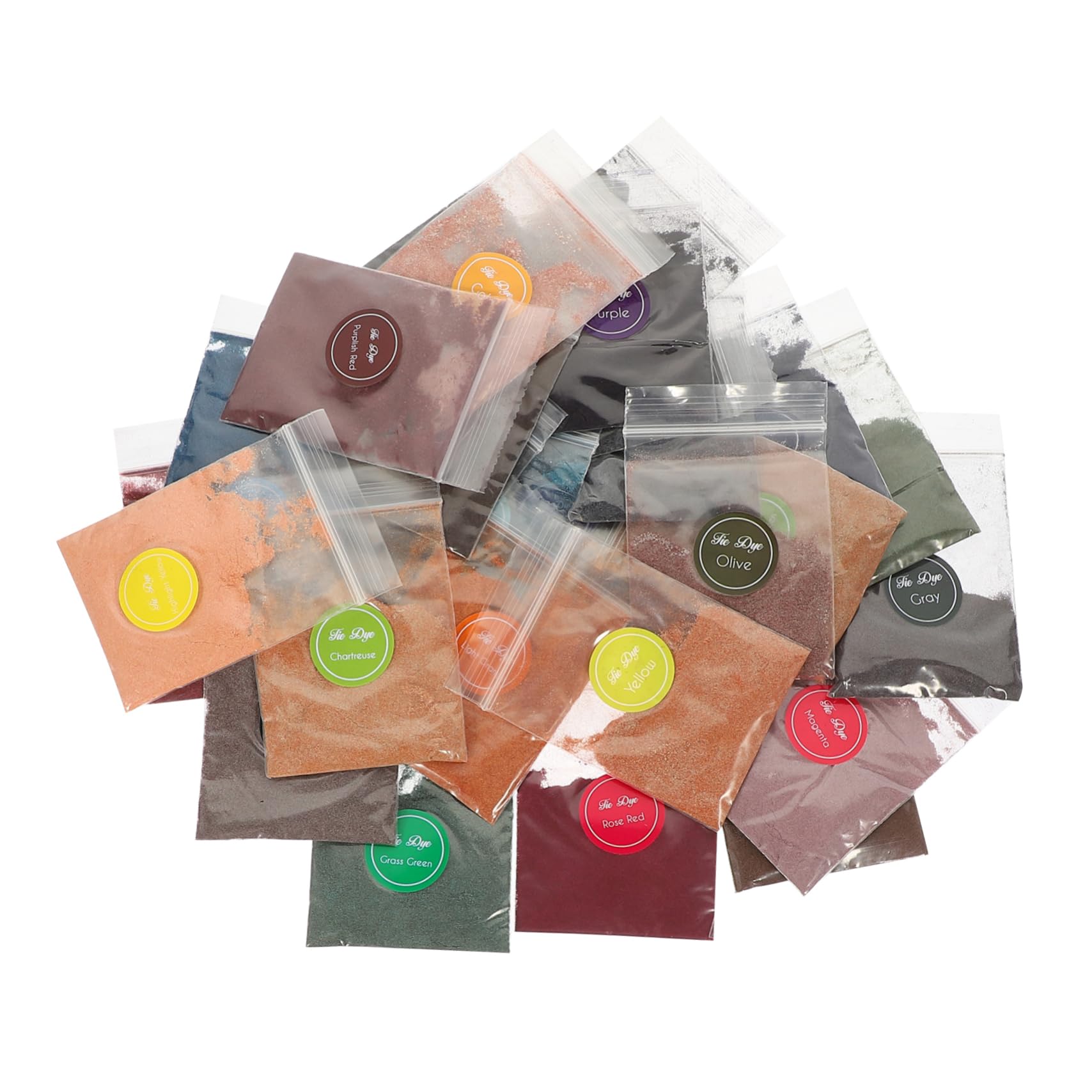 DOITOOL 32 Color Tie Dye Supplies for Adults for Shirts Scarves and More Brightness for Craft Parties and Halloween