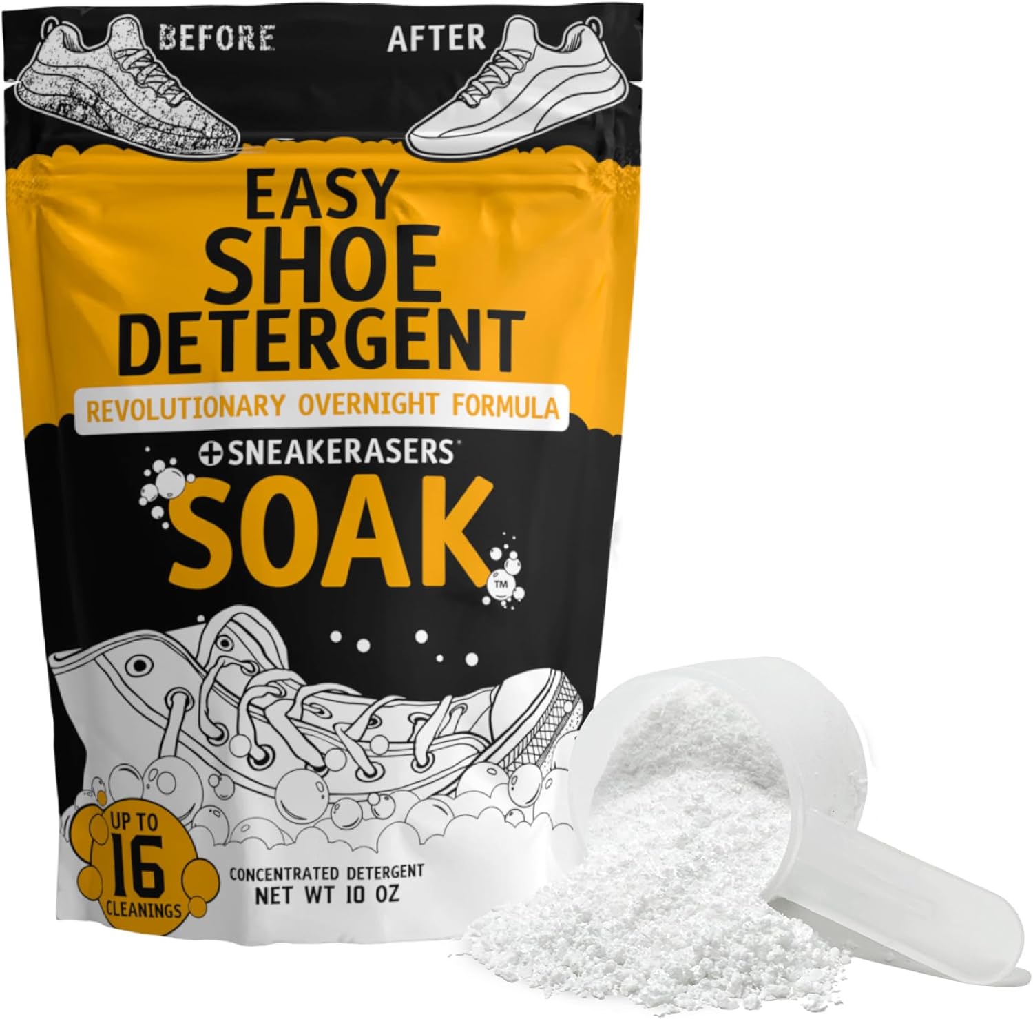 SneakERASERS Overnight Soak, limpiador para zapatos