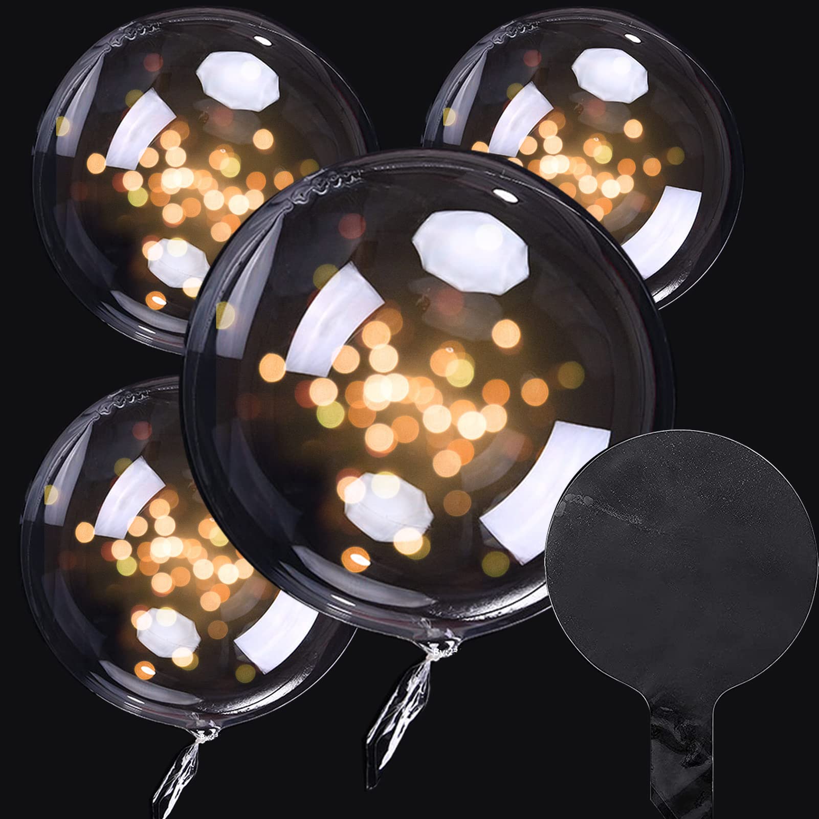 Buy 12pcs Jumbo Bobo Balloons Clear Round Balloons Transparent Bubble