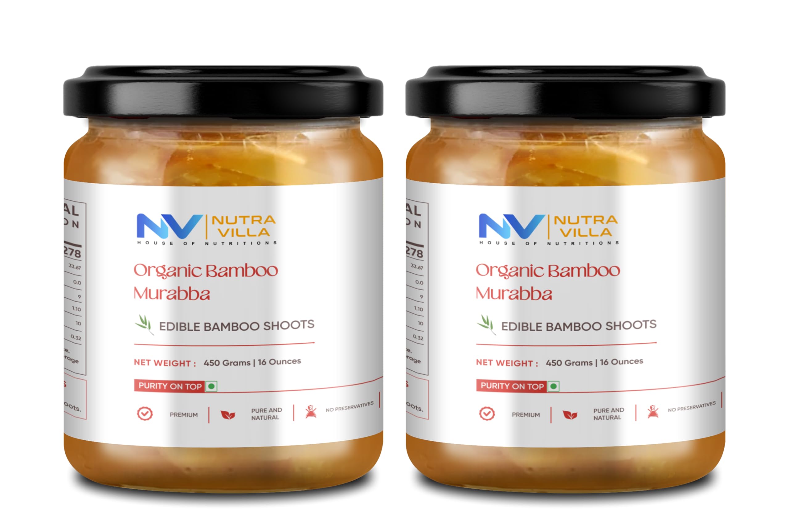 Nutravilla Bamboo Murabba | Contains Soft Pieces of Bamboo Shoots | Helps In Height Increase,Boost Digestive And Immunity Health | 2 Jars Of 450 Gram Jar Each (B0DBZ9LBD6) Amazon Price History, Amazon Price Tracker
