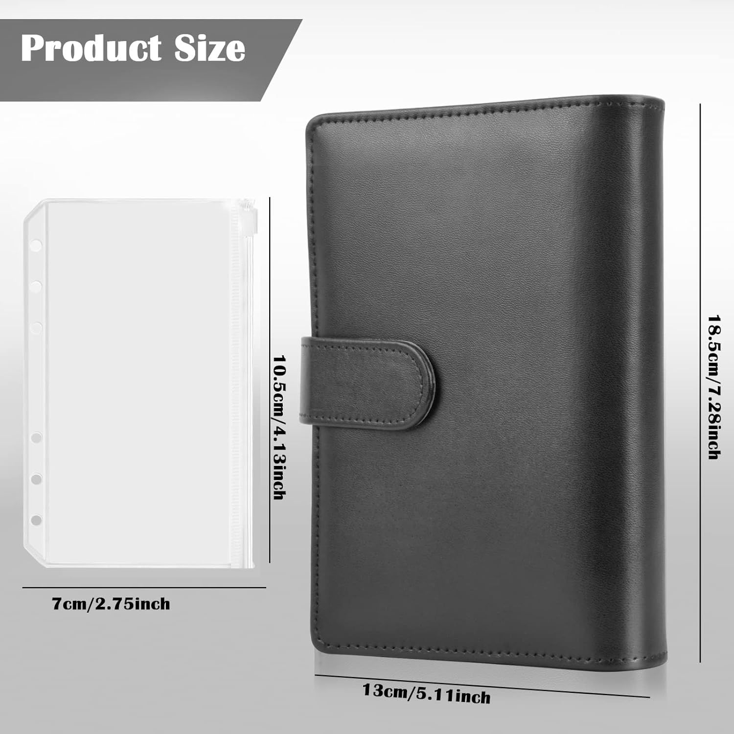 Budget Binder Set A6 Leather Notebook Budget Planner with 6Rings