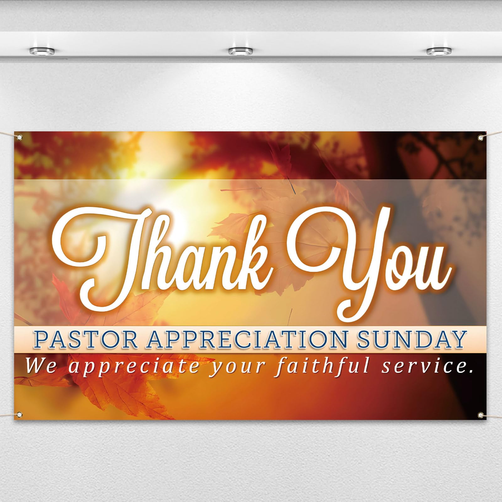 Thank You Pastor Backdrop 8x6 FT - Photography Background For Pastor Appreciation Events