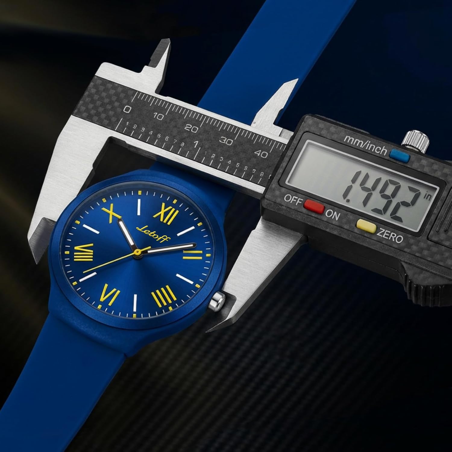 Letoff Silicone Band Metal case Watch for Women/Men, Roman Numeral Dial with Minimalist Design, Lightweight Analog Wristwatch, Industrial Style Fashion Timepiece Water Resistant 100ft - Image 4